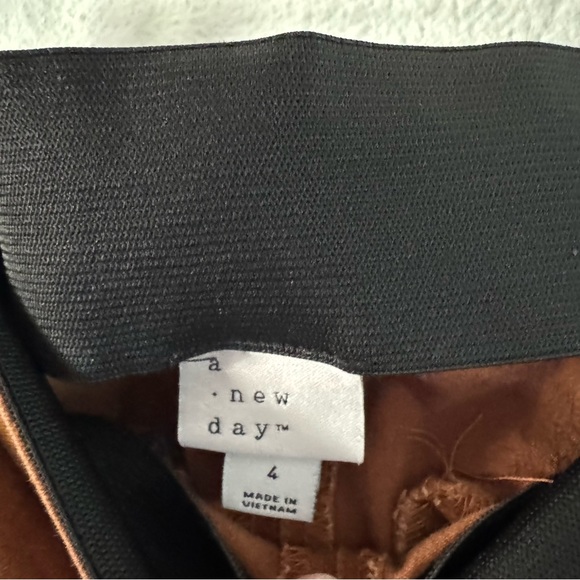 Ankle Pants Size 4 Rust Burnt Orange Slim Fit Pull On Workwear A New Day Casual - Picture 8 of 15